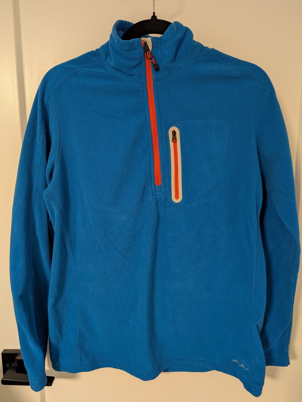 Eddie Bauer Blue Quarter Zip Fleece Pullover